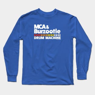 MCA & Burzootie Drum Machine Psycho Dust White Long Sleeve T-Shirt